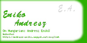 eniko andresz business card